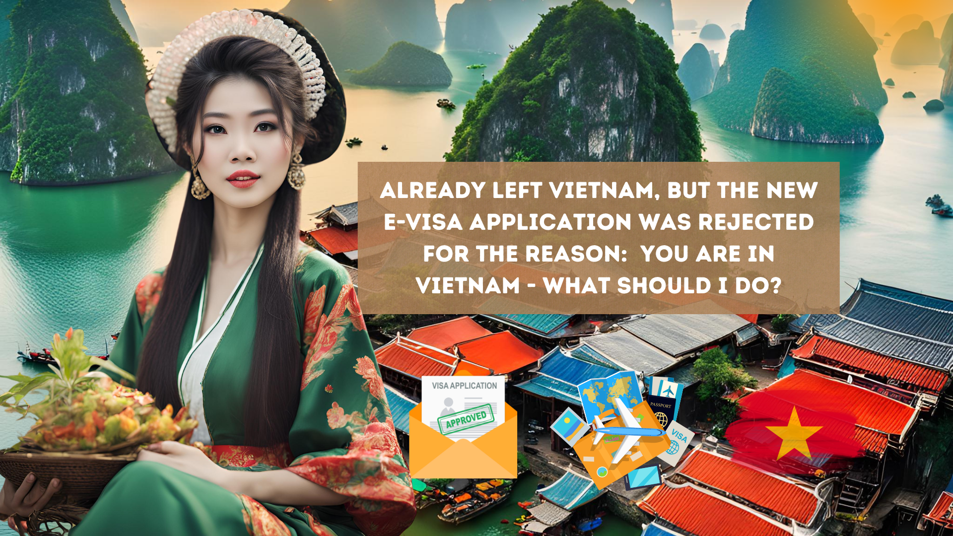 Already left Vietnam, but the new e-visa application was rejected for the reason:  You are in Vietnam - What should I do?