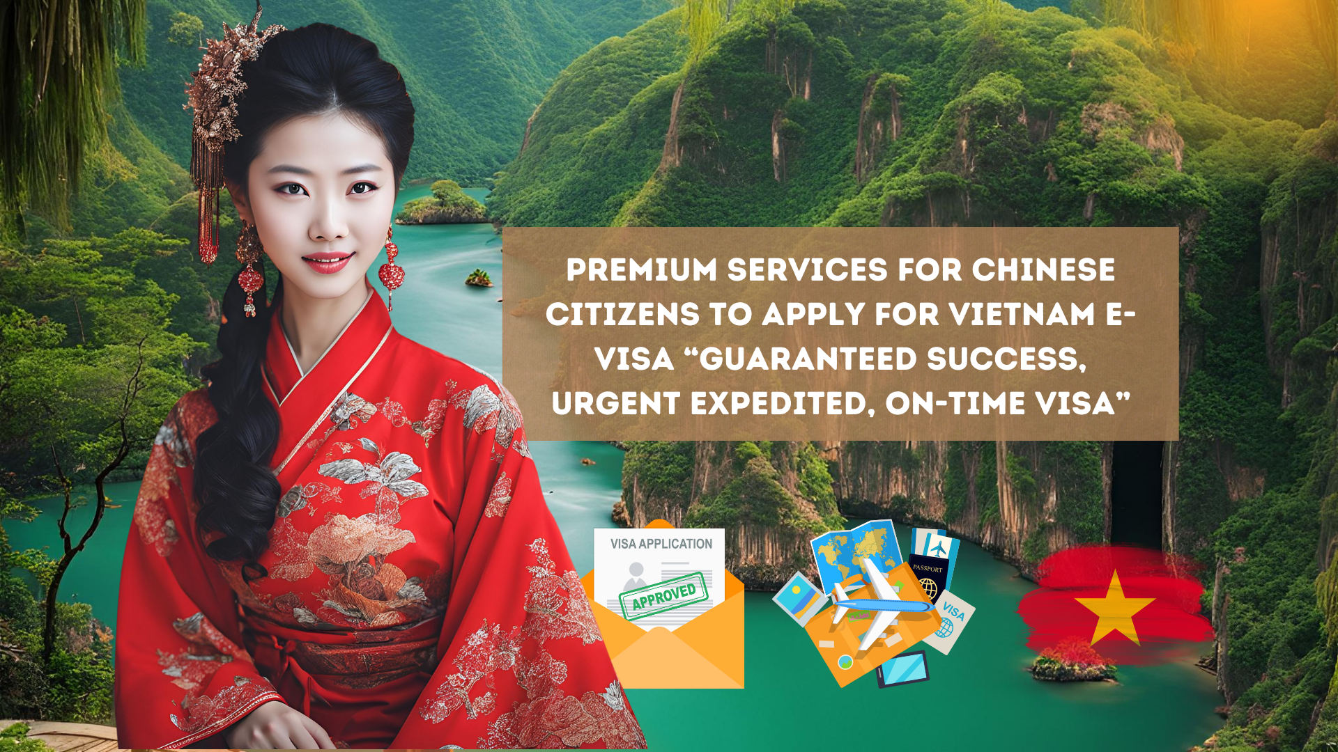 Premium Services for Chinese Citizens to apply for Vietnam e-visa “Guaranteed success, urgent expedited, on-time visa”