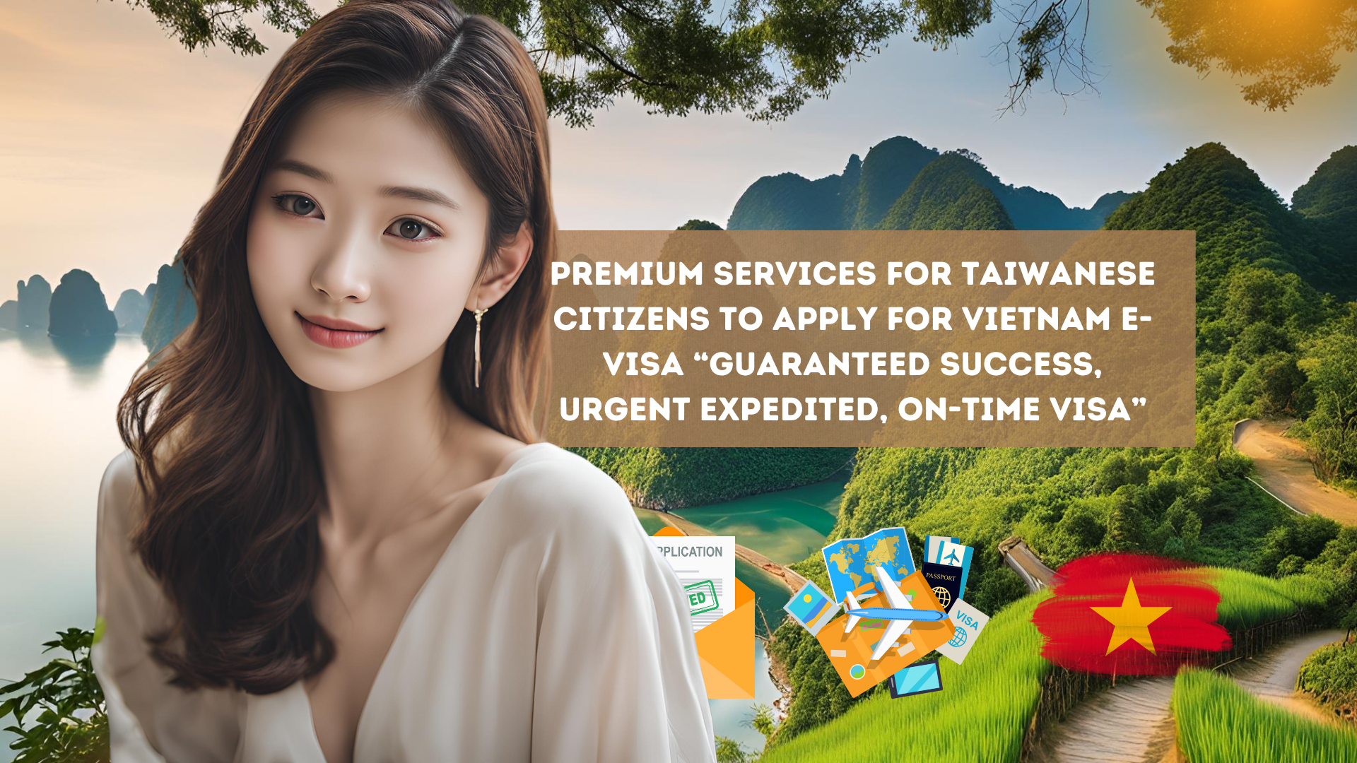 Premium Services for Taiwanese Citizens to apply for Vietnam e-visa “Guaranteed success, urgent expedited, on-time visa”