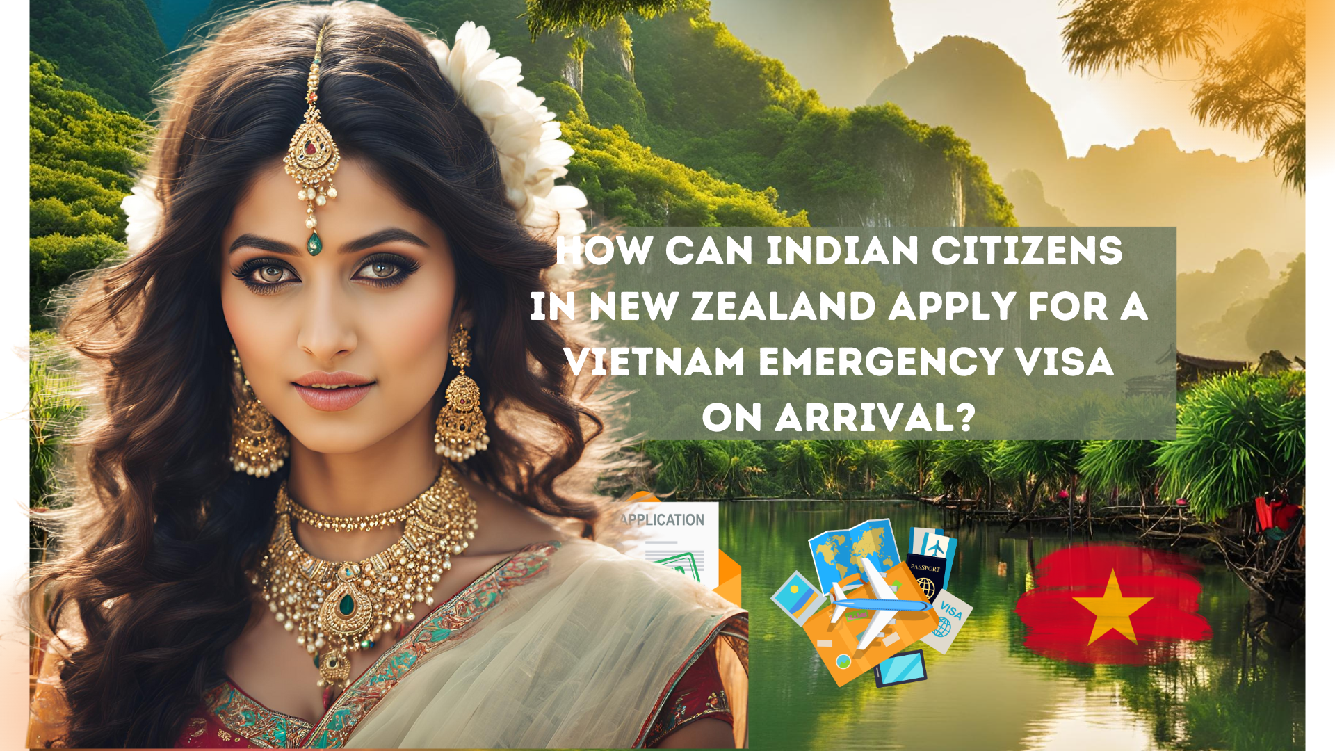 How can Indian citizens in New Zealand apply for a Vietnam emergency visa on arrival?