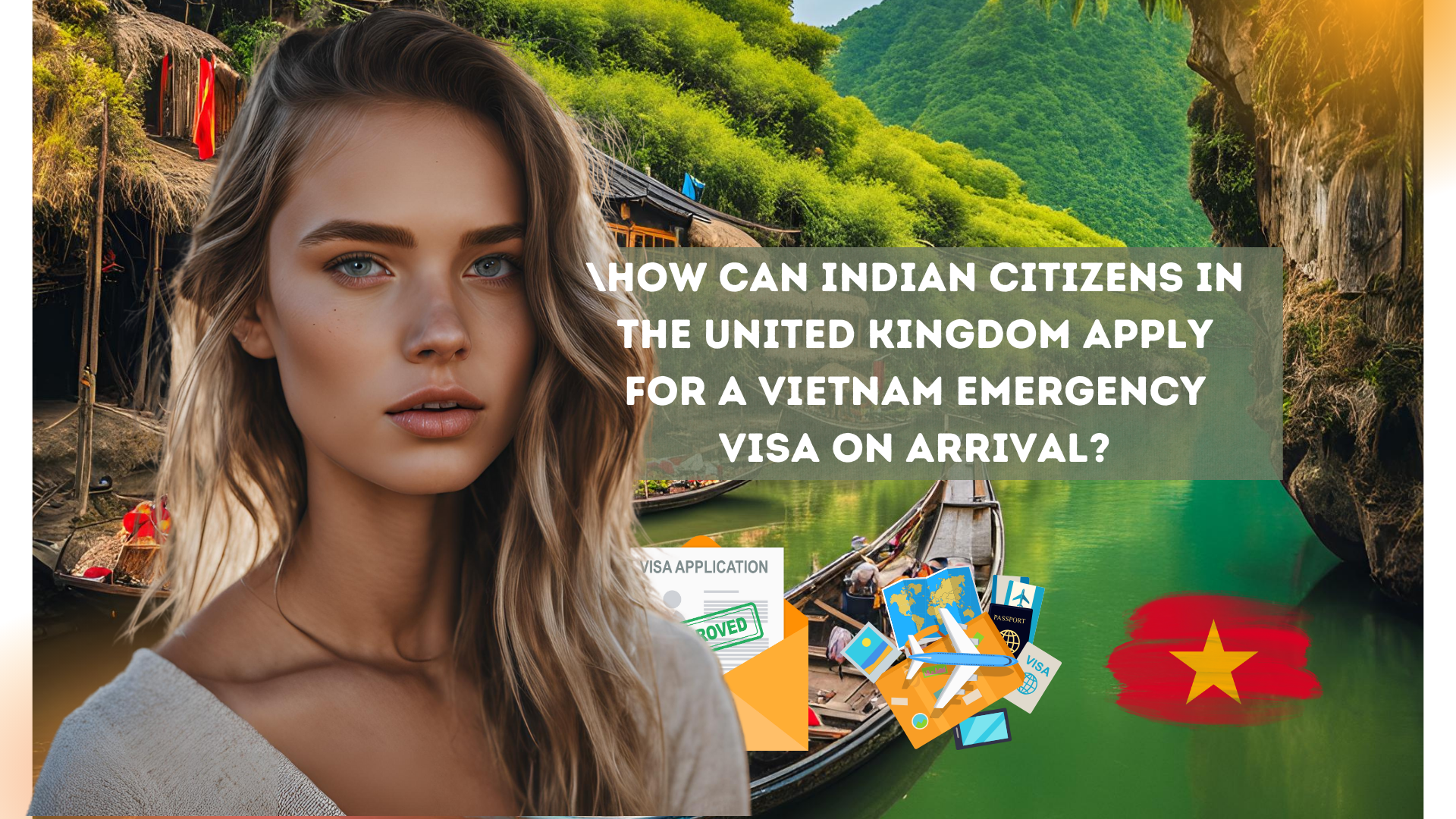 How can Indian citizens in the United Kingdom apply for a Vietnam emergency visa on arrival?