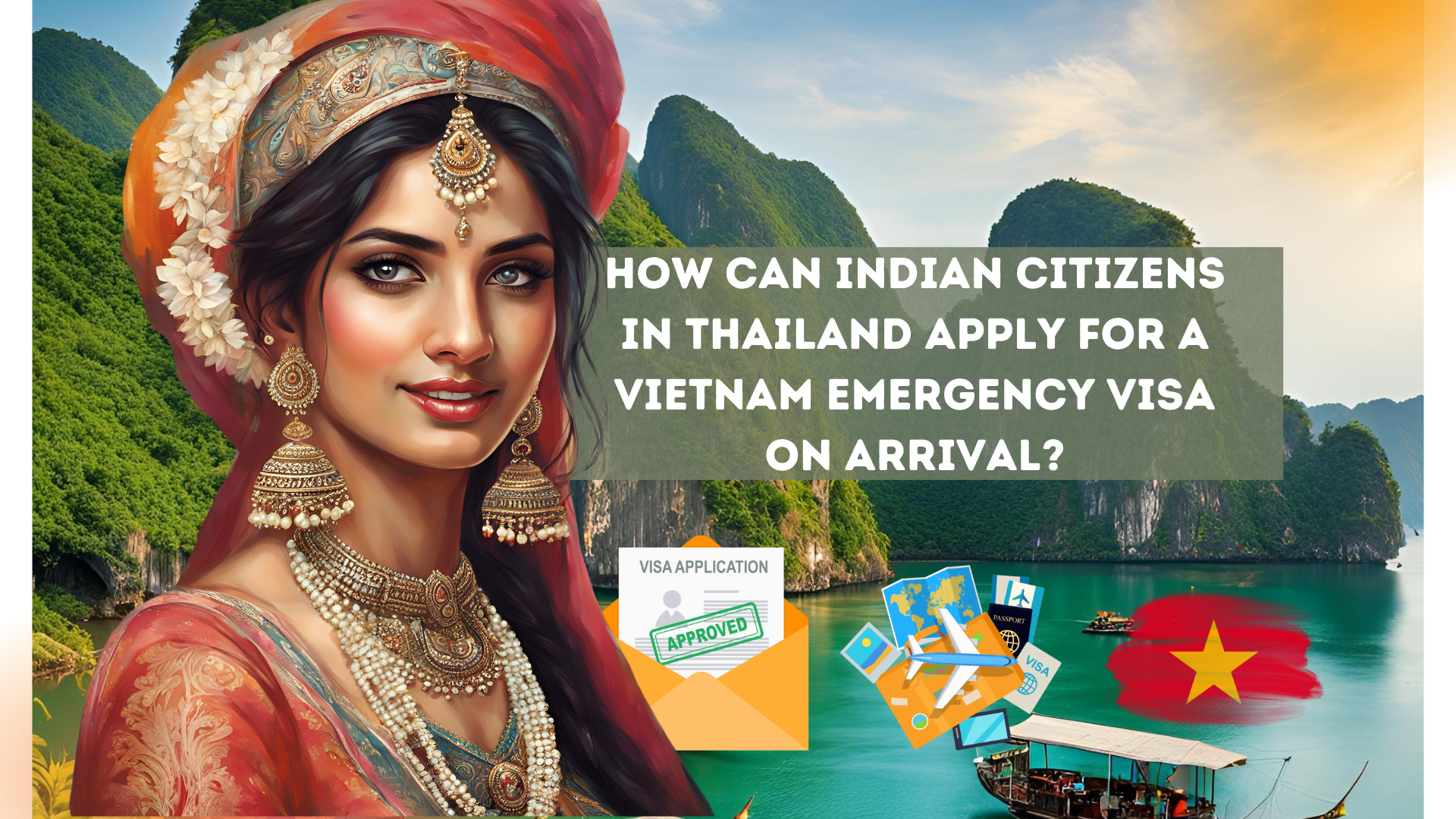 How can Indian citizens in Thailand apply for a Vietnam emergency visa on arrival?