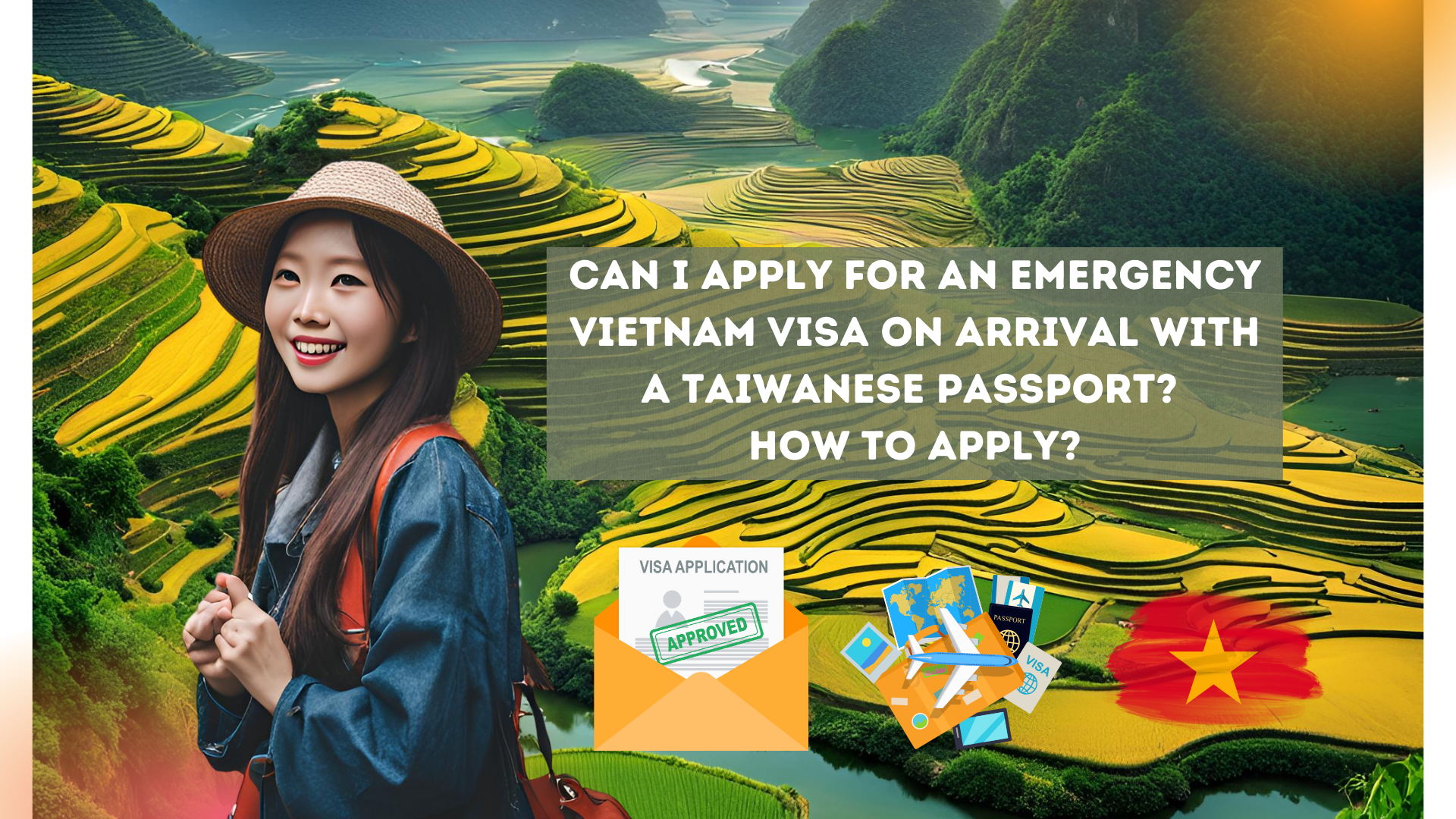 Can I apply for an emergency Vietnam visa on arrival with a Taiwanese passport? How to apply?