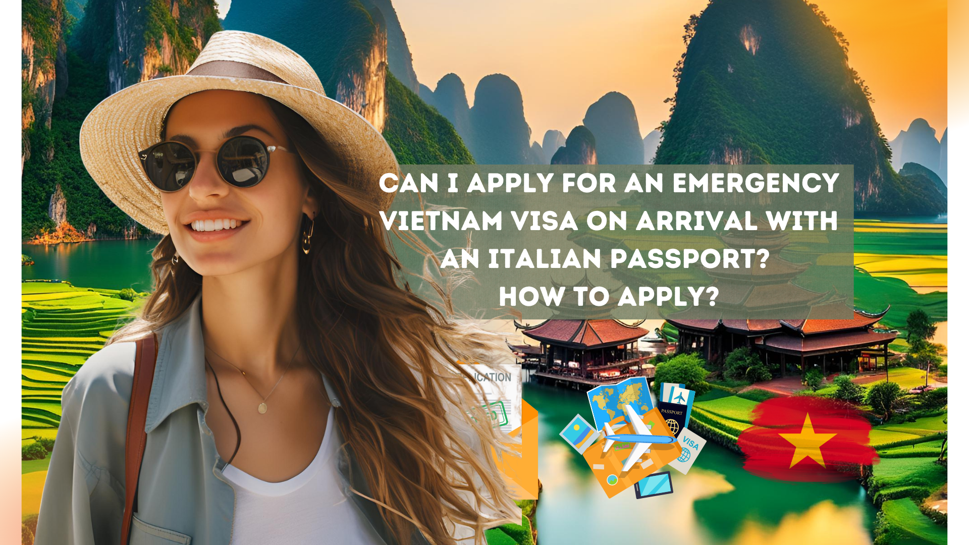 Can I apply for an emergency Vietnam visa on arrival with an Italian passport? How to apply?