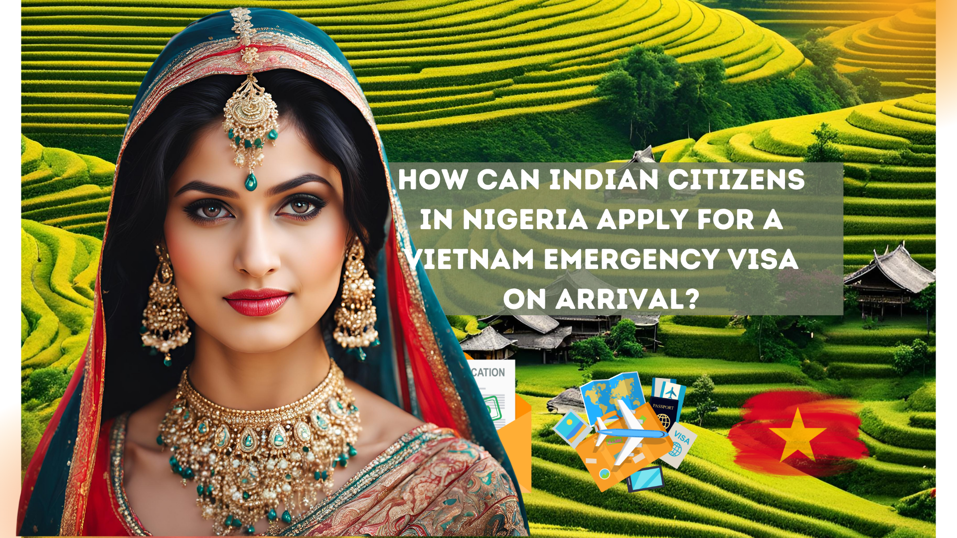 How can Indian citizens in Nigeria apply for a Vietnam emergency visa on arrival?