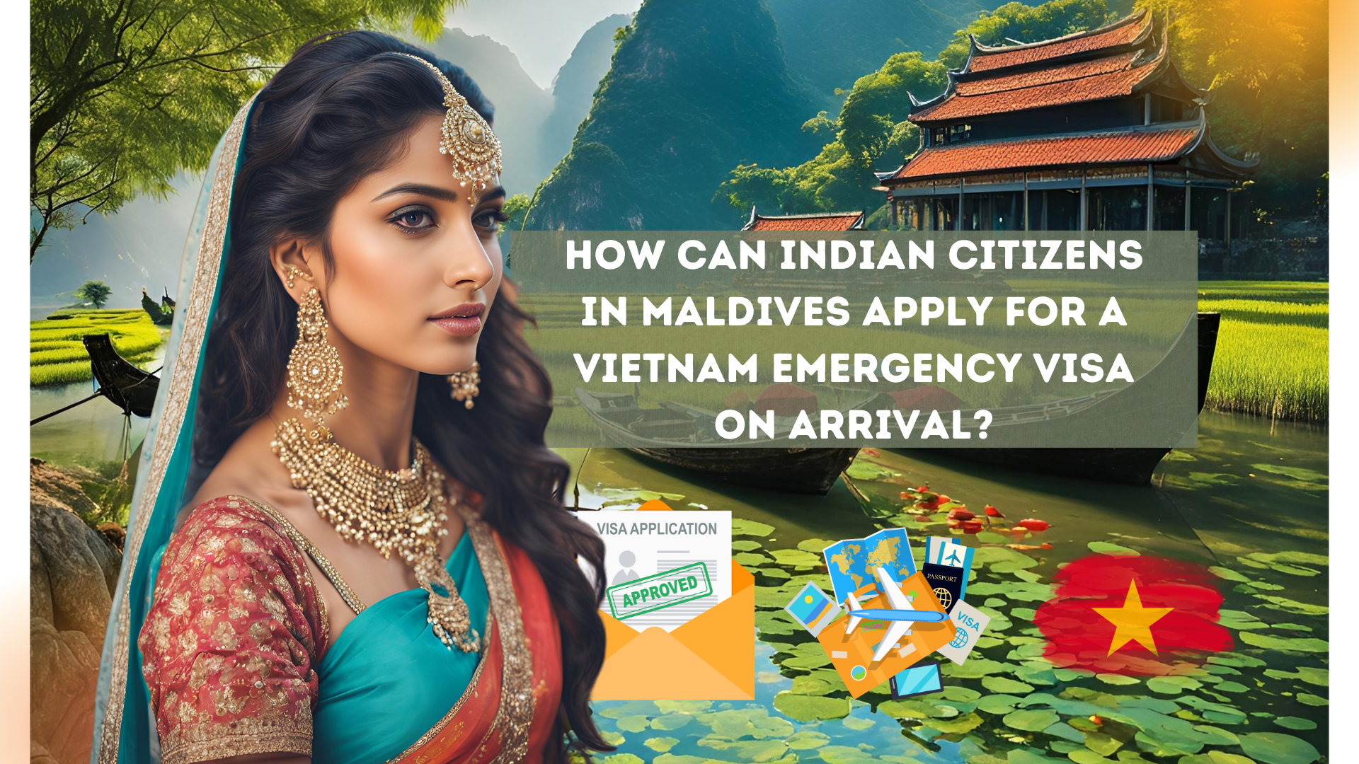 How can Indian citizens in Maldives apply for a Vietnam emergency visa on arrival?