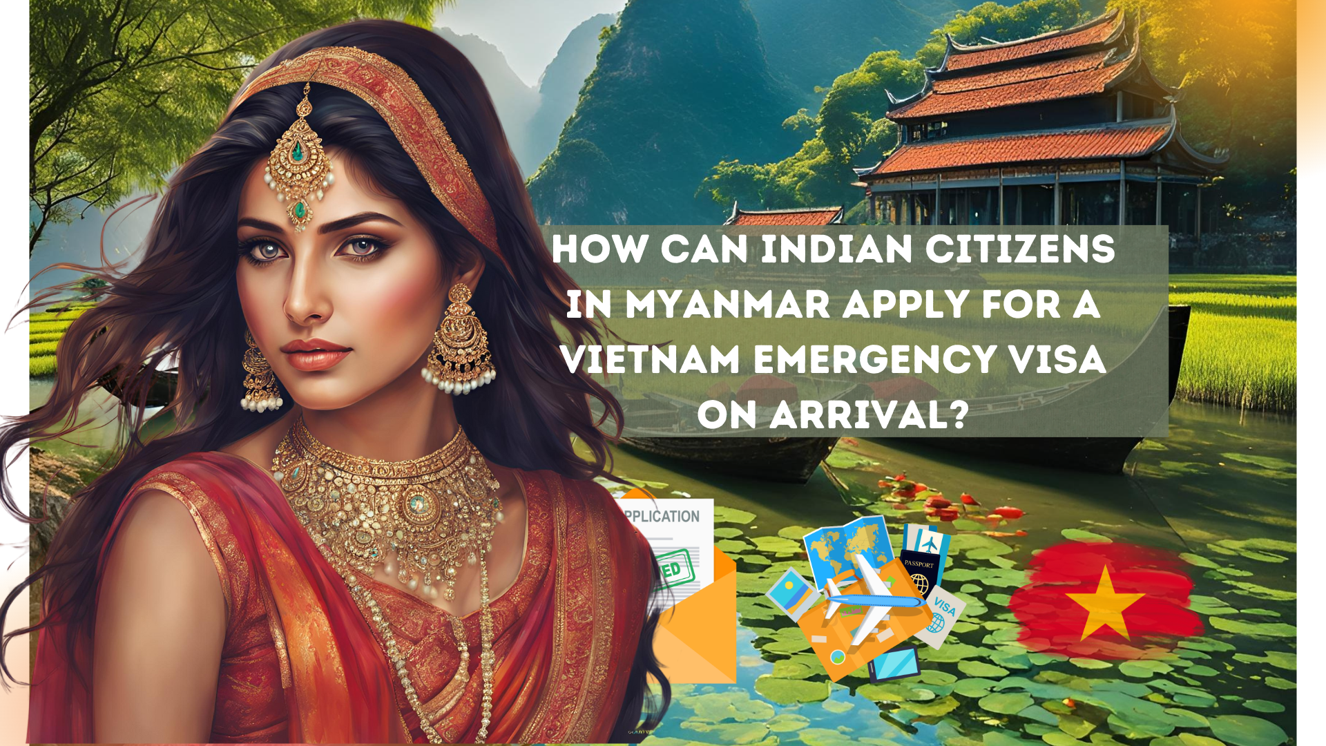 How can Indian citizens in Myanmar apply for a Vietnam emergency visa on arrival?