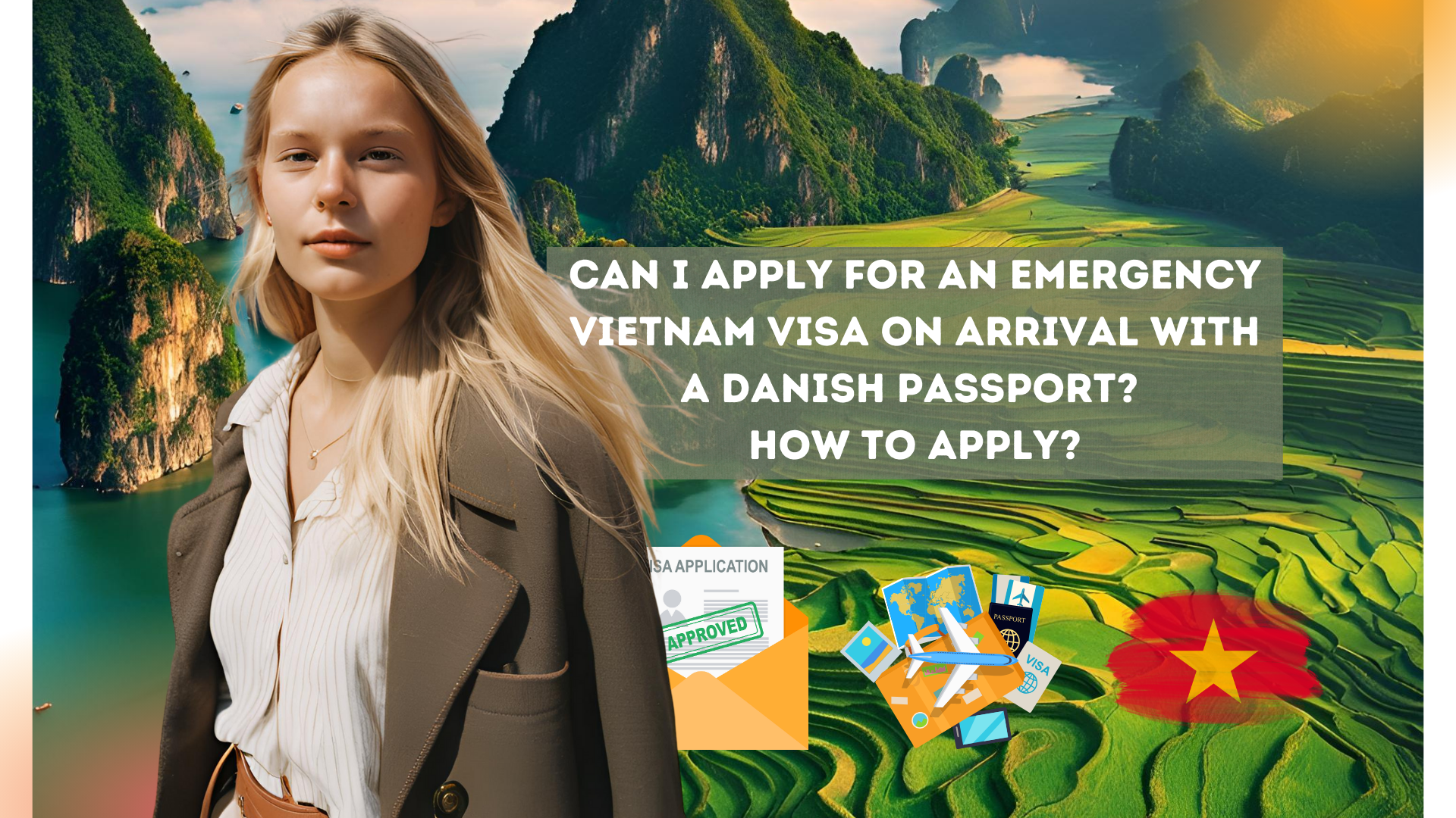 Can I apply for an emergency Vietnam visa on arrival with a Danish passport? How to apply?