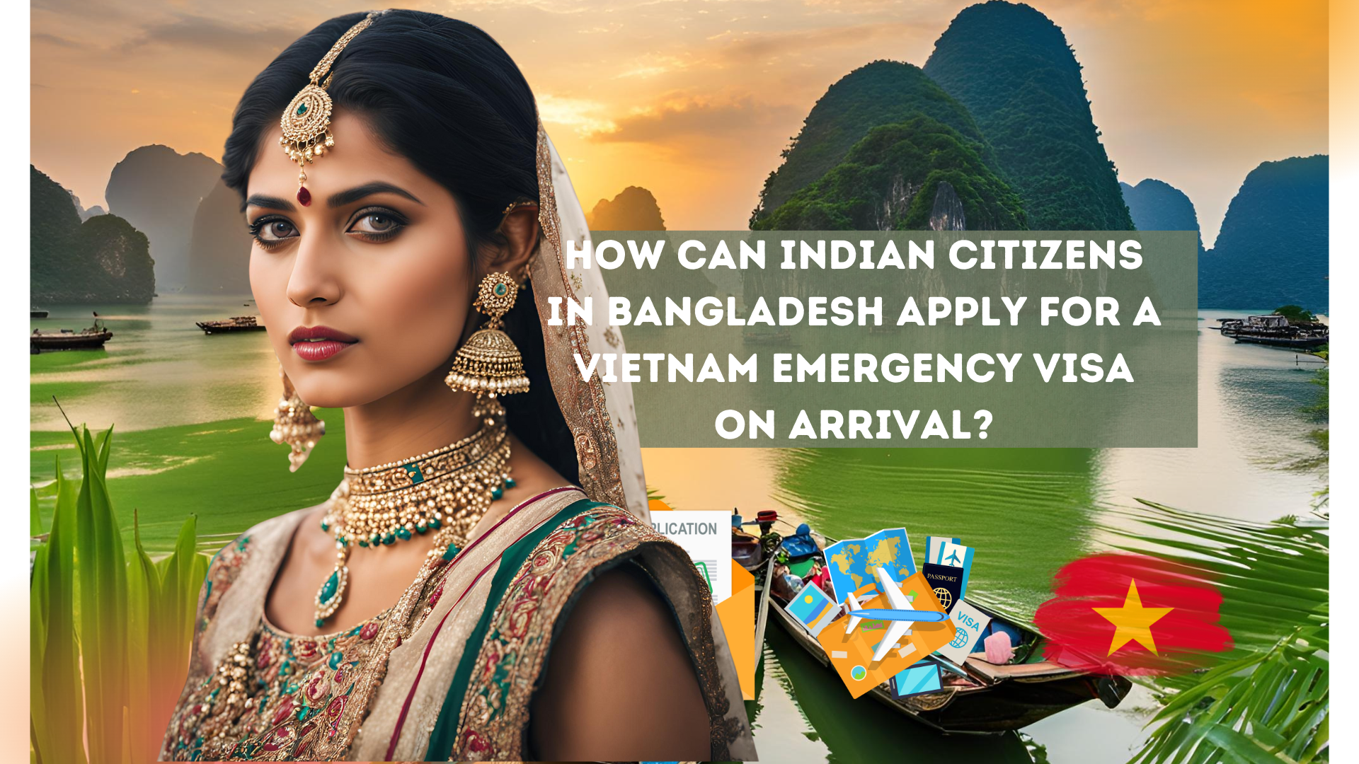 How can Indian citizens in Bangladesh apply for a Vietnam emergency visa on arrival?