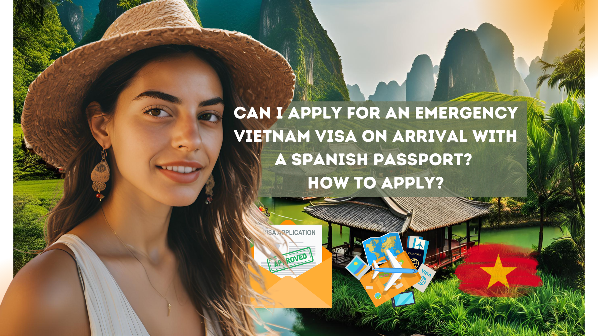 Can I apply for an emergency Vietnam visa on arrival with a Spanish passport? How to apply?