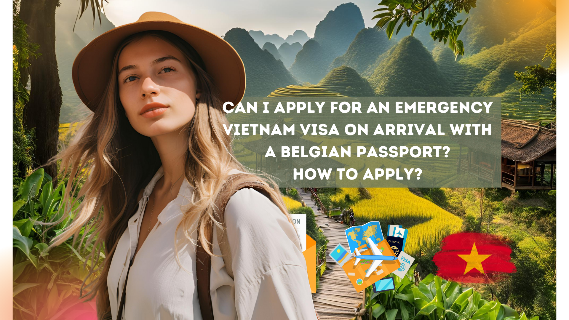 Can I apply for an emergency Vietnam visa on arrival with a Belgian passport? How to apply?