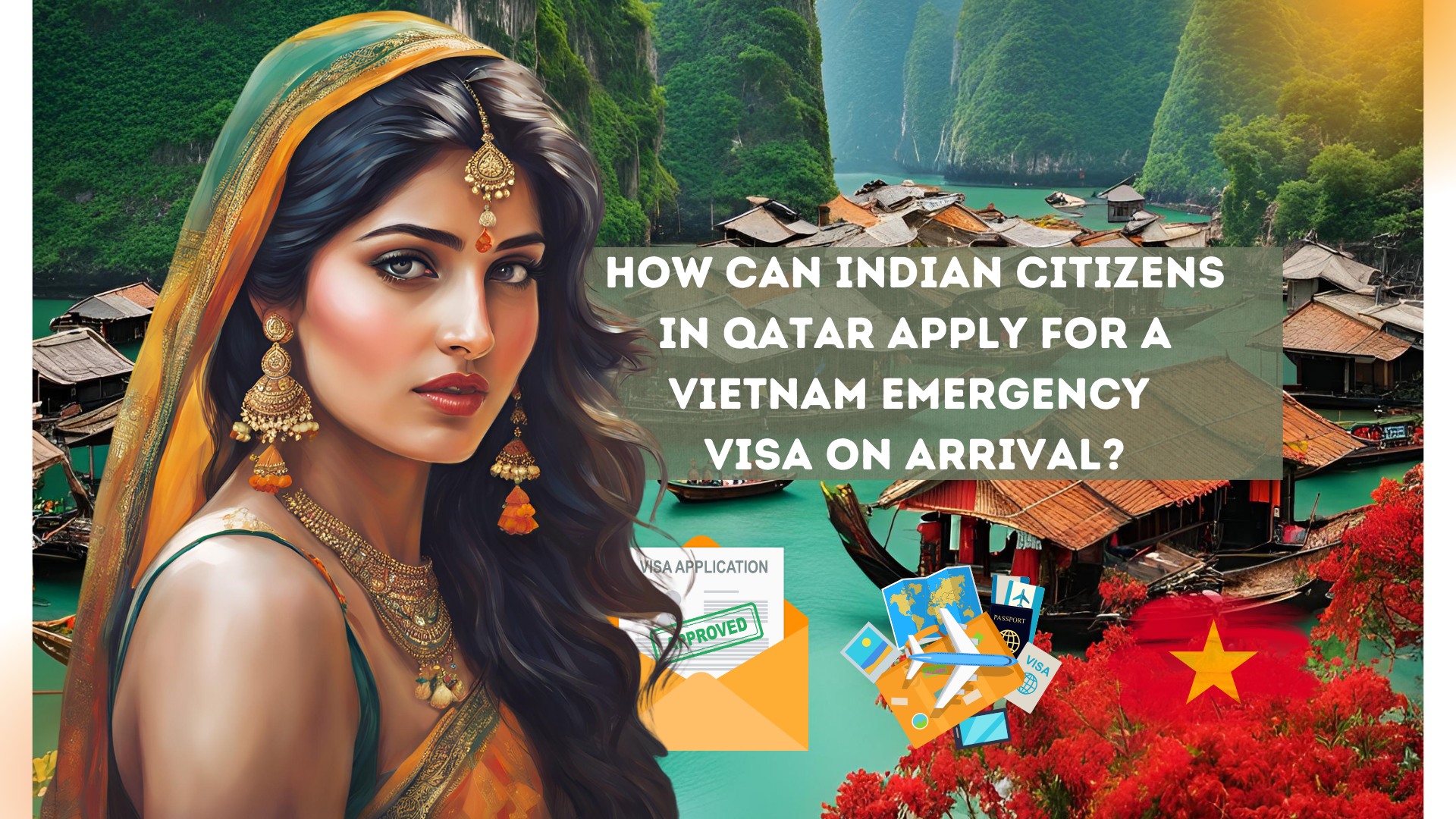 How can Indian citizens in Qatar apply for a Vietnam emergency visa on arrival?