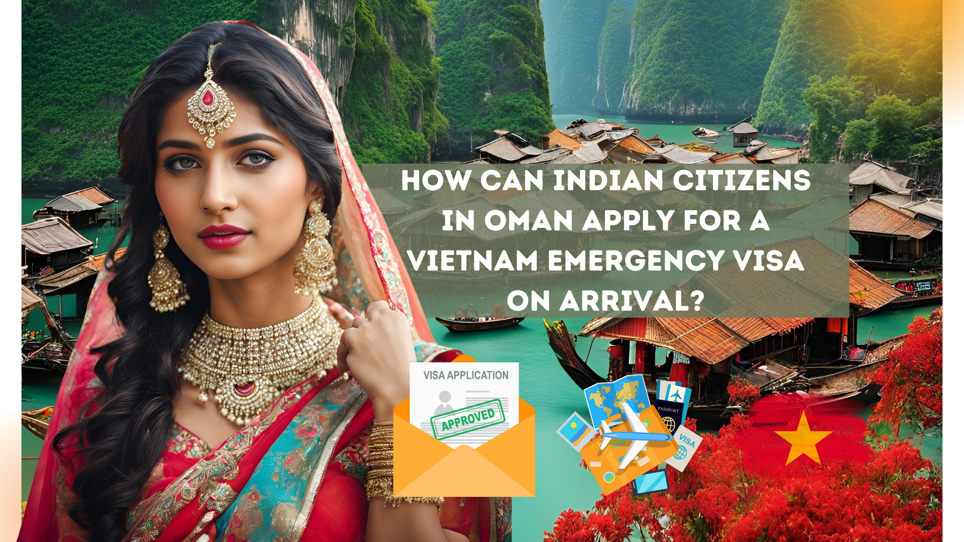 How can Indian citizens in Oman apply for a Vietnam emergency visa on arrival?