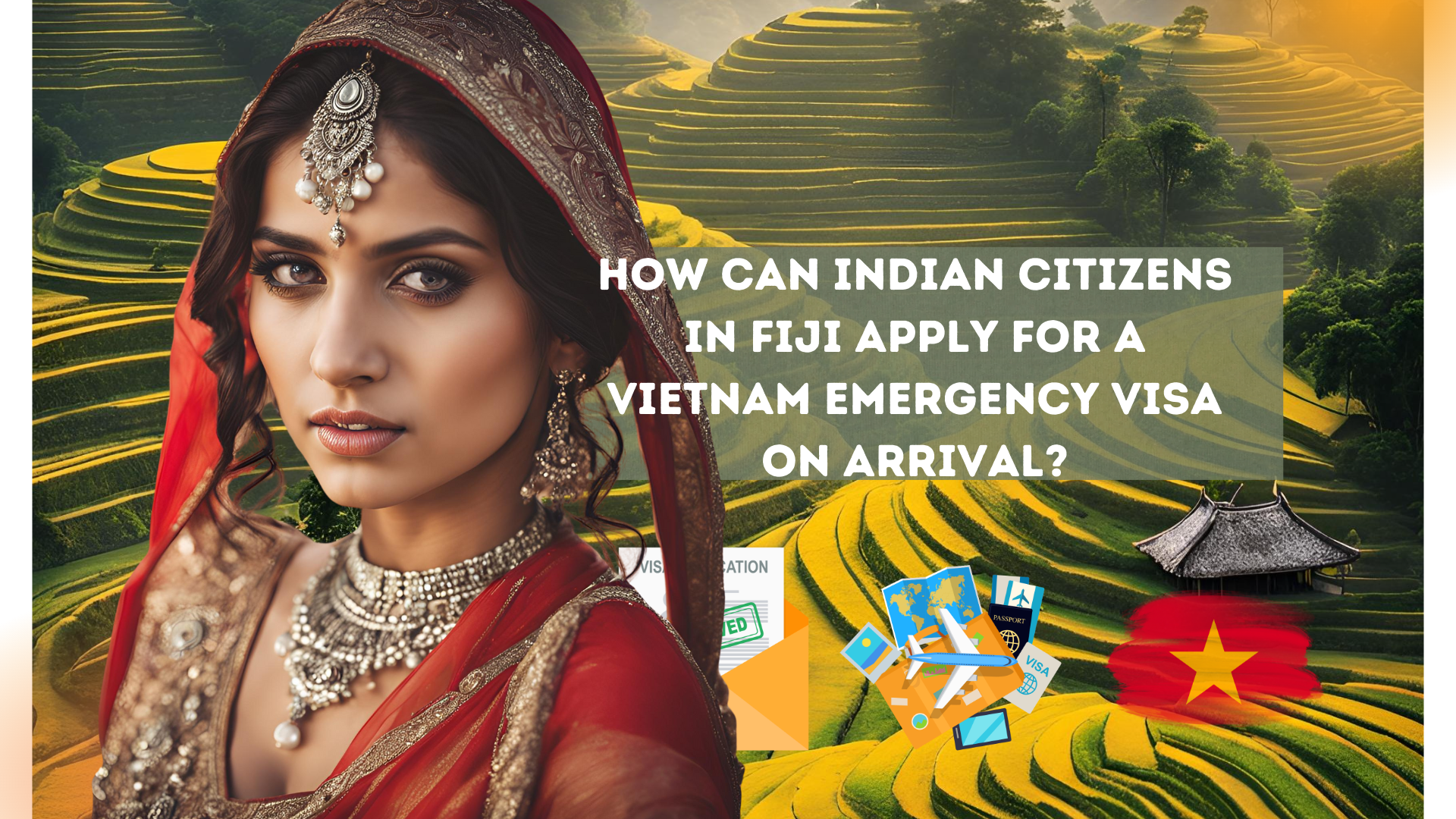 How can Indian citizens in Fiji apply for a Vietnam emergency visa on arrival?