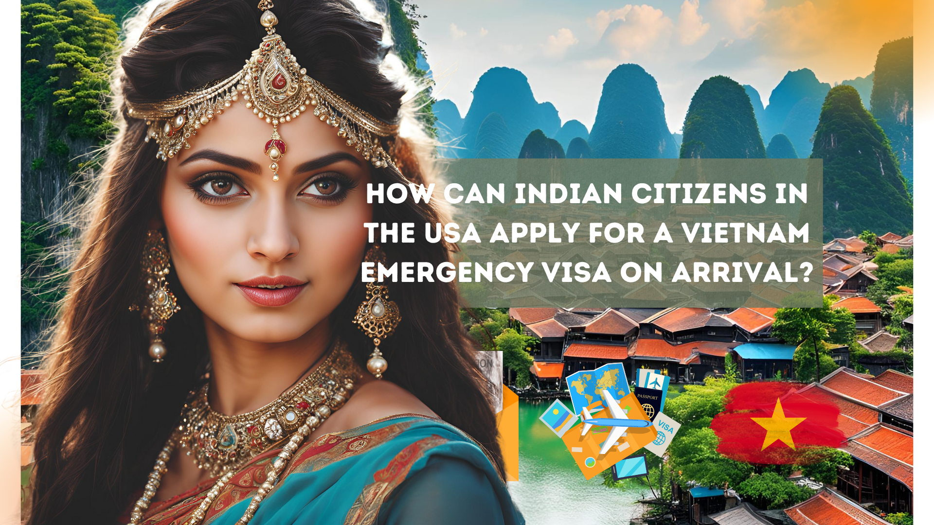 How can Indian citizens in the USA apply for a Vietnam emergency visa on arrival?