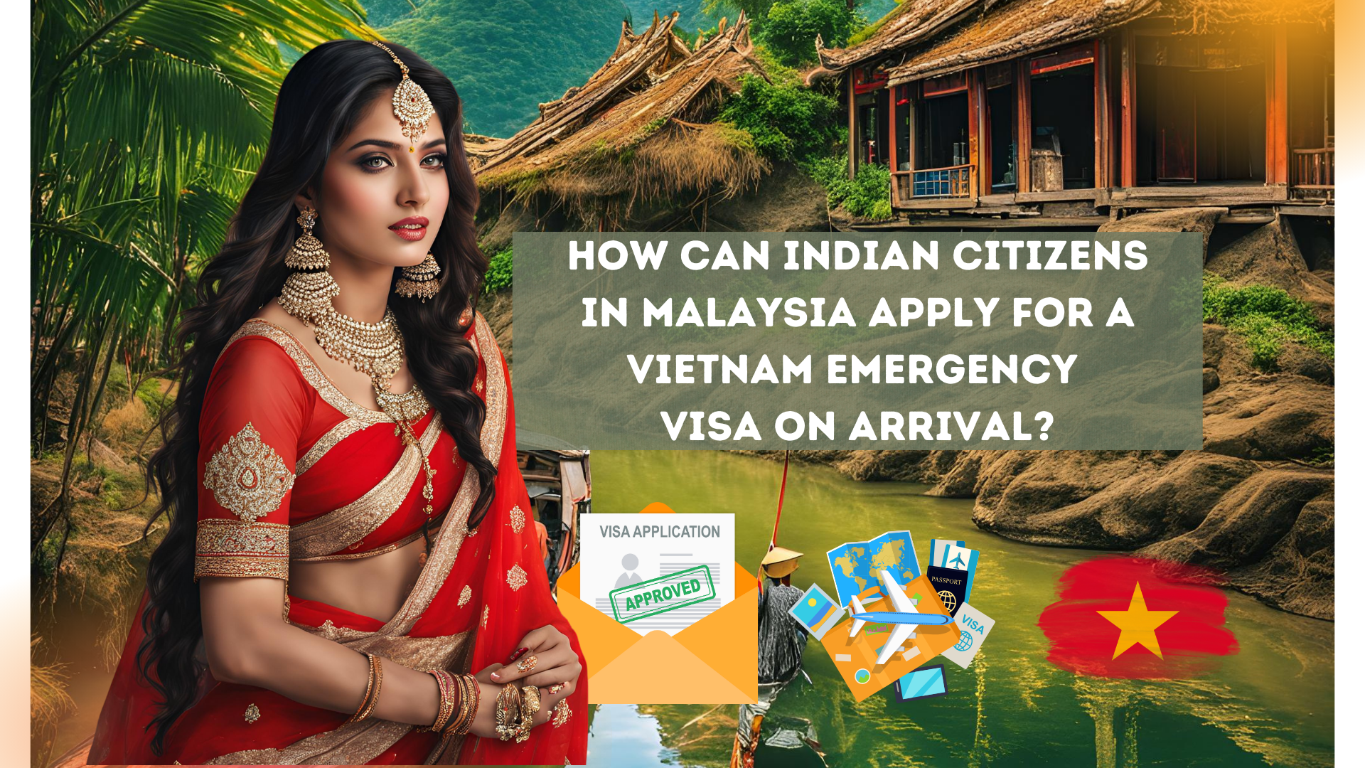 How can Indian citizens in Malaysia apply for a Vietnam emergency visa on arrival?