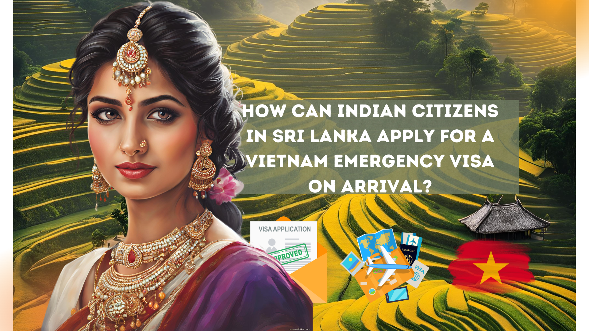 How can Indian citizens in Sri Lanka apply for a Vietnam emergency visa on arrival?