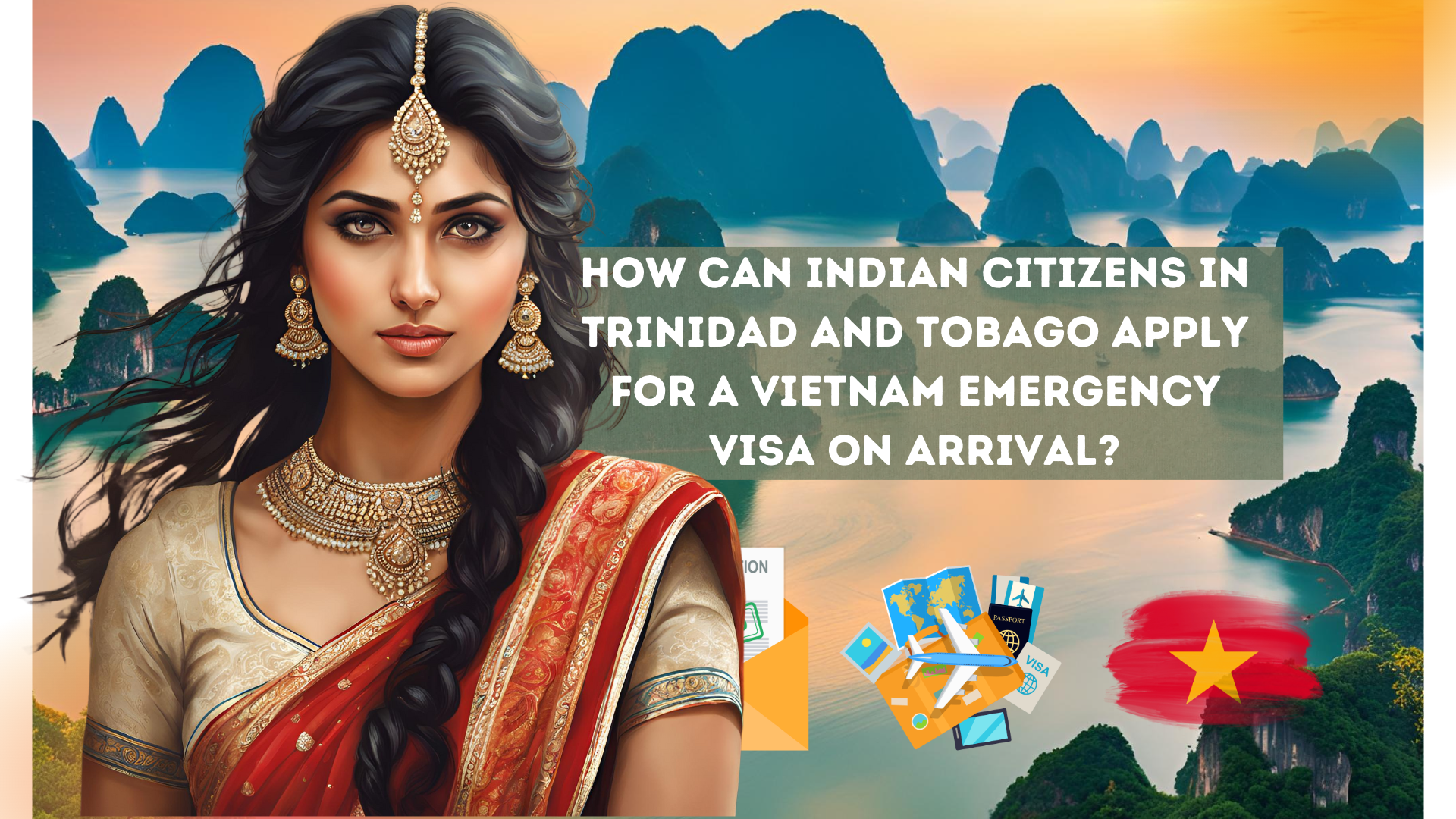 How can Indian citizens in Trinidad and Tobago apply for a Vietnam emergency visa on arrival?