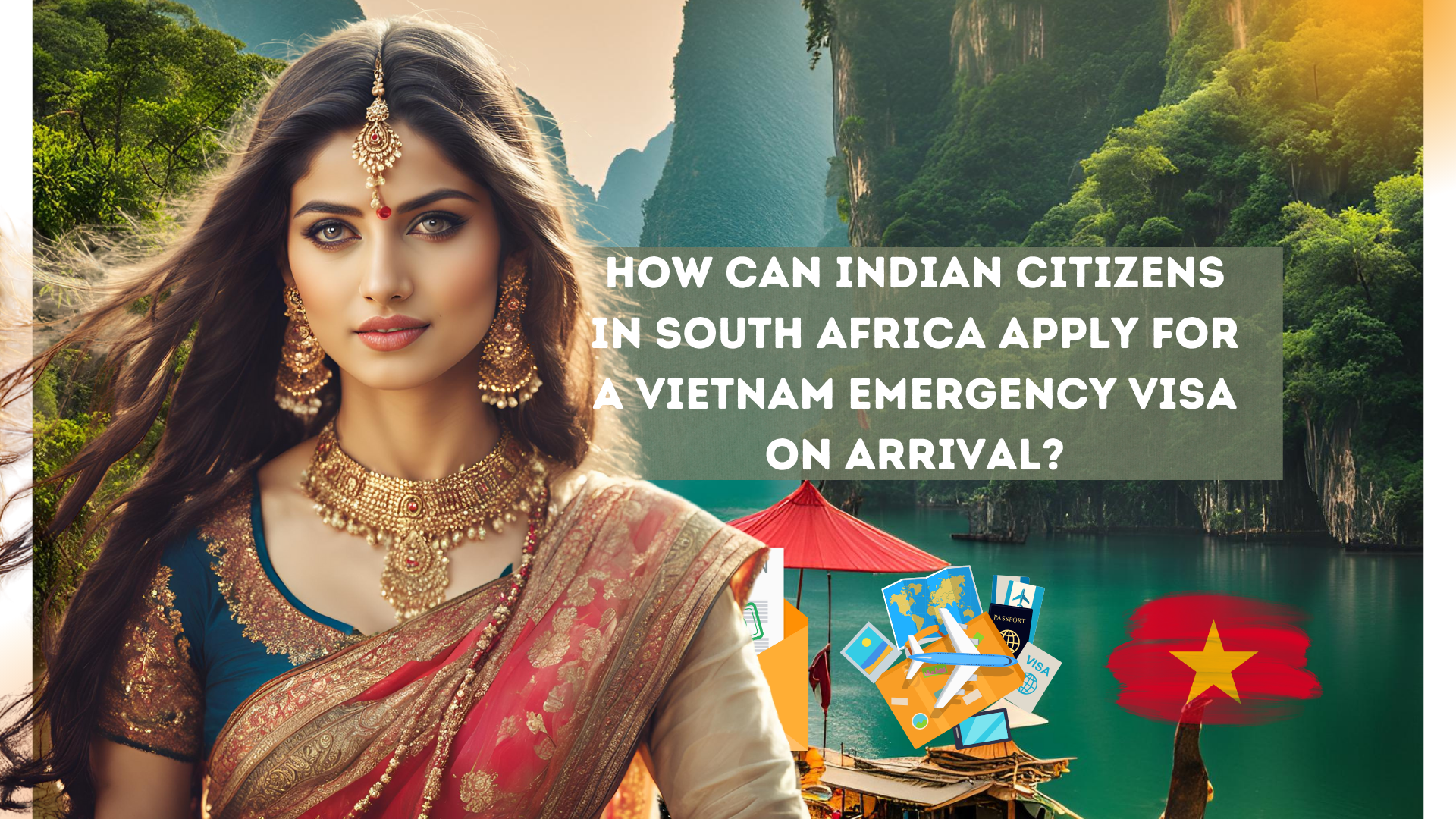 How can Indian citizens in South Africa apply for a Vietnam emergency visa on arrival?