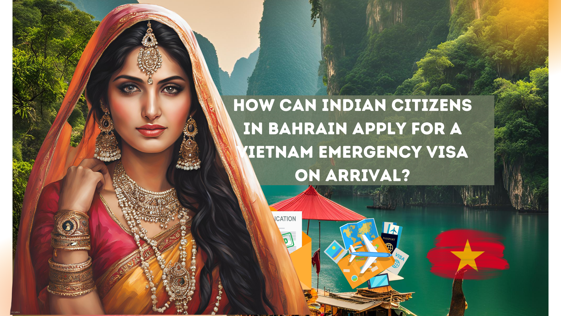 How can Indian citizens in Bahrain apply for a Vietnam emergency visa on arrival?