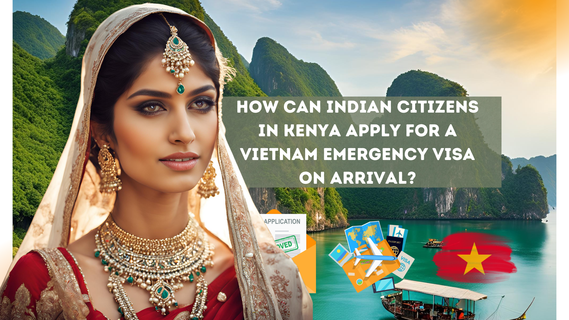 How can Indian citizens in Kenya apply for a Vietnam emergency visa on arrival?