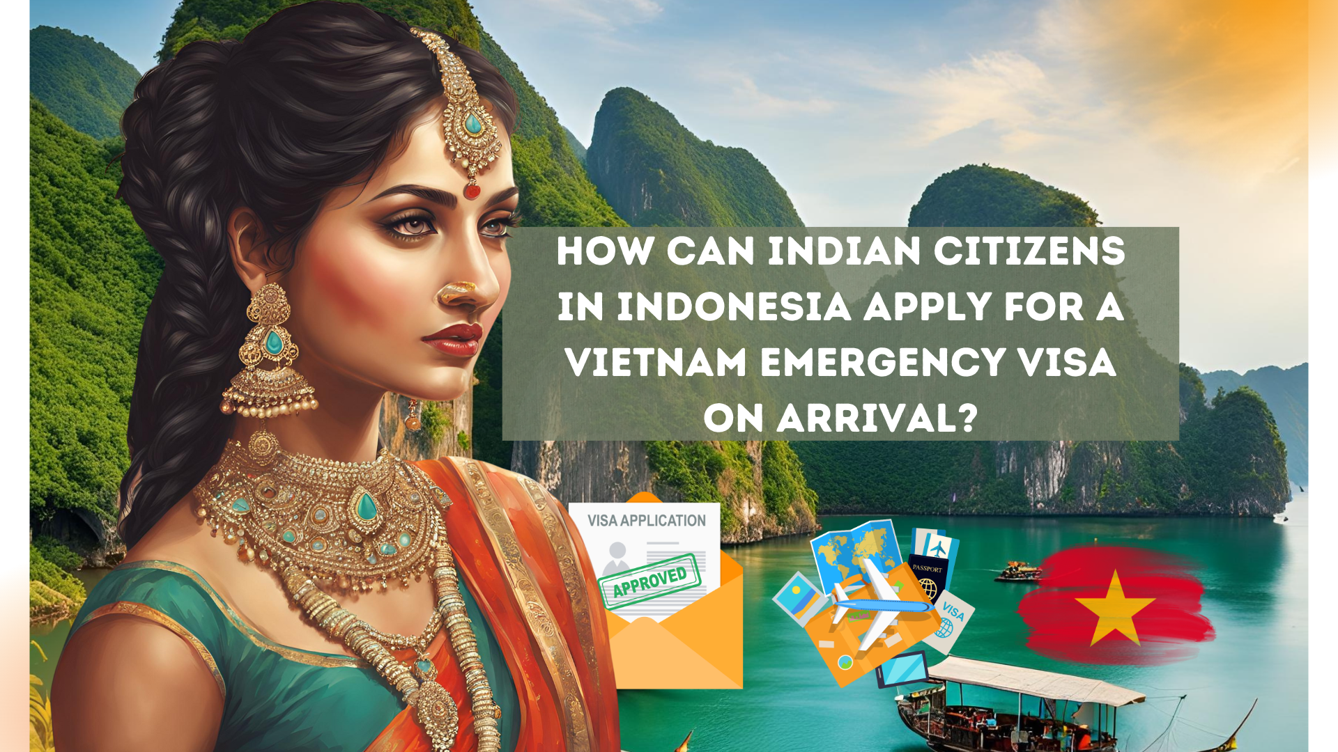 How can Indian citizens in Indonesia apply for a Vietnam emergency visa on arrival?