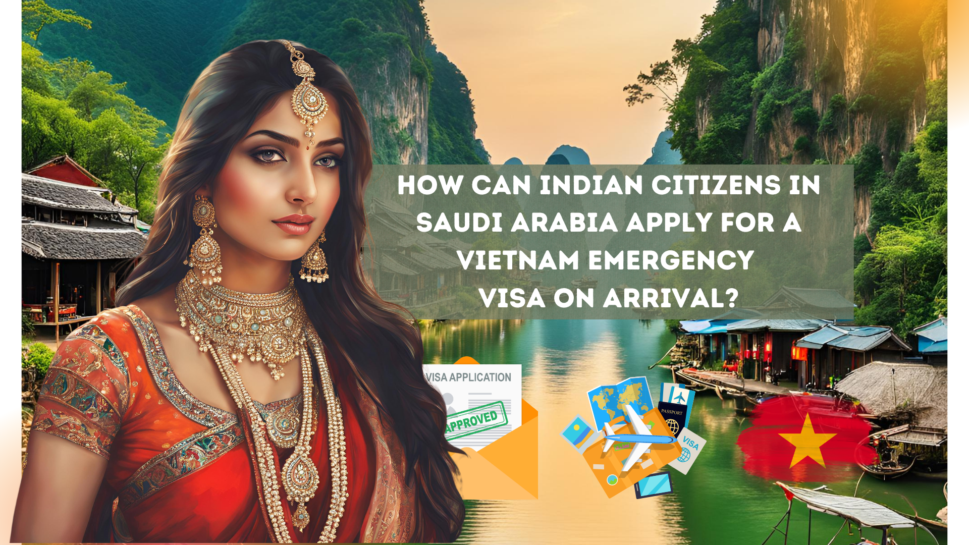 How can Indian citizens in Saudi Arabia apply for a Vietnam emergency visa on arrival?