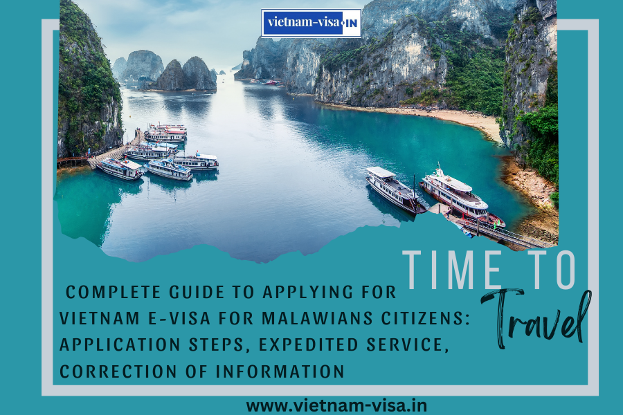 complete guide to applying for Vietnam e-visa for Malawians citizens: application steps, expedited service, correction of information