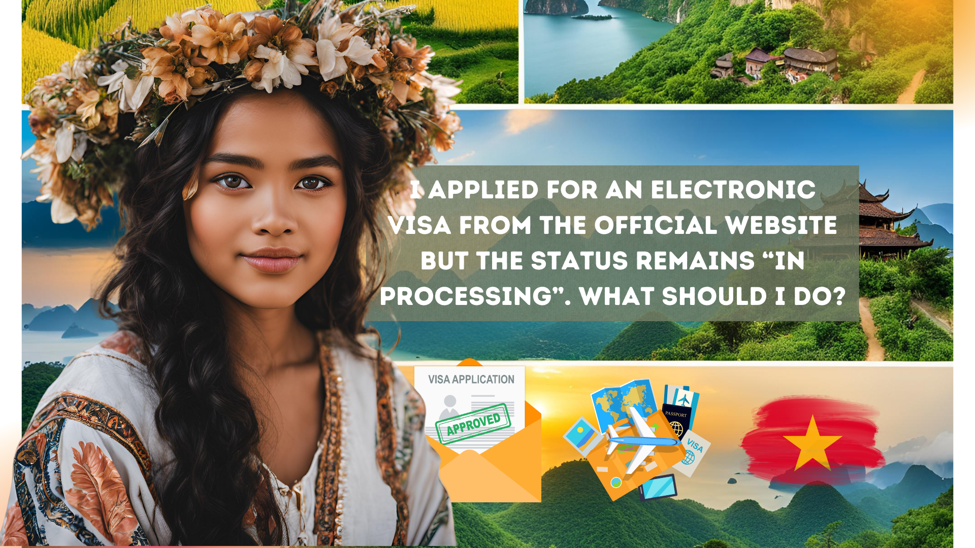 I applied for an Vietnam electronic visa from the official website but the status remains “In processing”. What should I do?