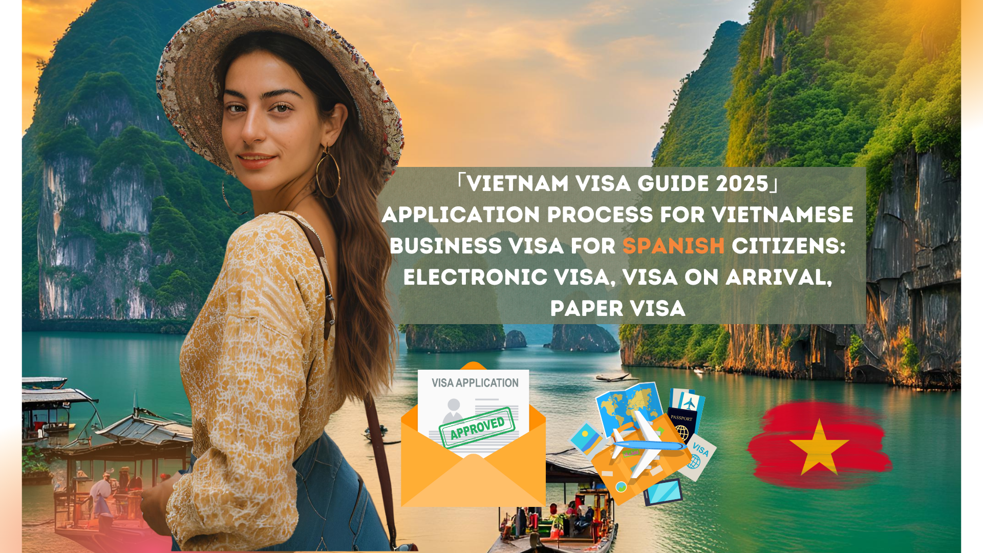 「Vietnam Visa Guide 2025」Application process for Vietnamese business visa for Spanish citizens: electronic visa, visa on arrival, paper visa