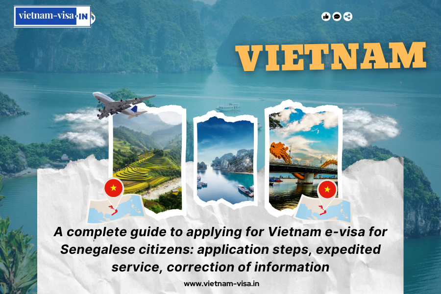 A complete guide to applying for Vietnam e-visa for Senegalese citizens: application steps, expedited service, correction of information