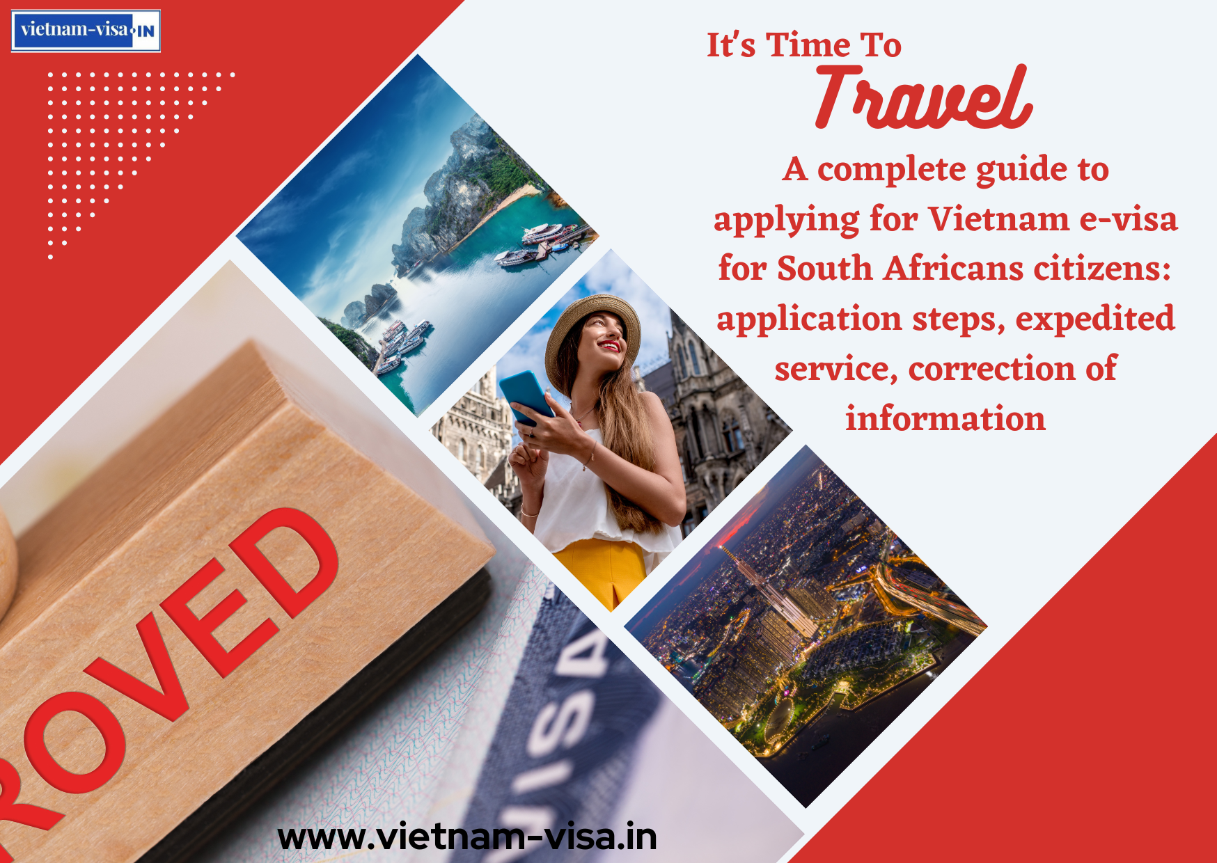 A complete guide to applying for Vietnam e-visa for South Africans citizens: application steps, expedited service, correction of information