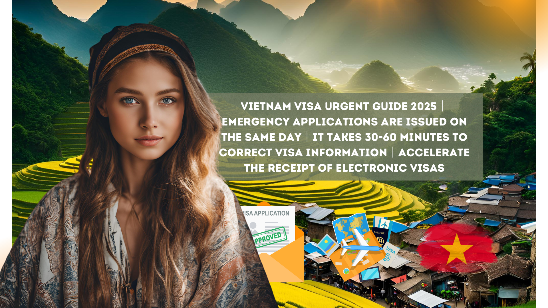 Vietnam Visa Urgent Guide 2025｜Emergency applications are issued on the same day｜It takes 30-60 minutes to correct visa information｜Accelerate the receipt of electronic visas