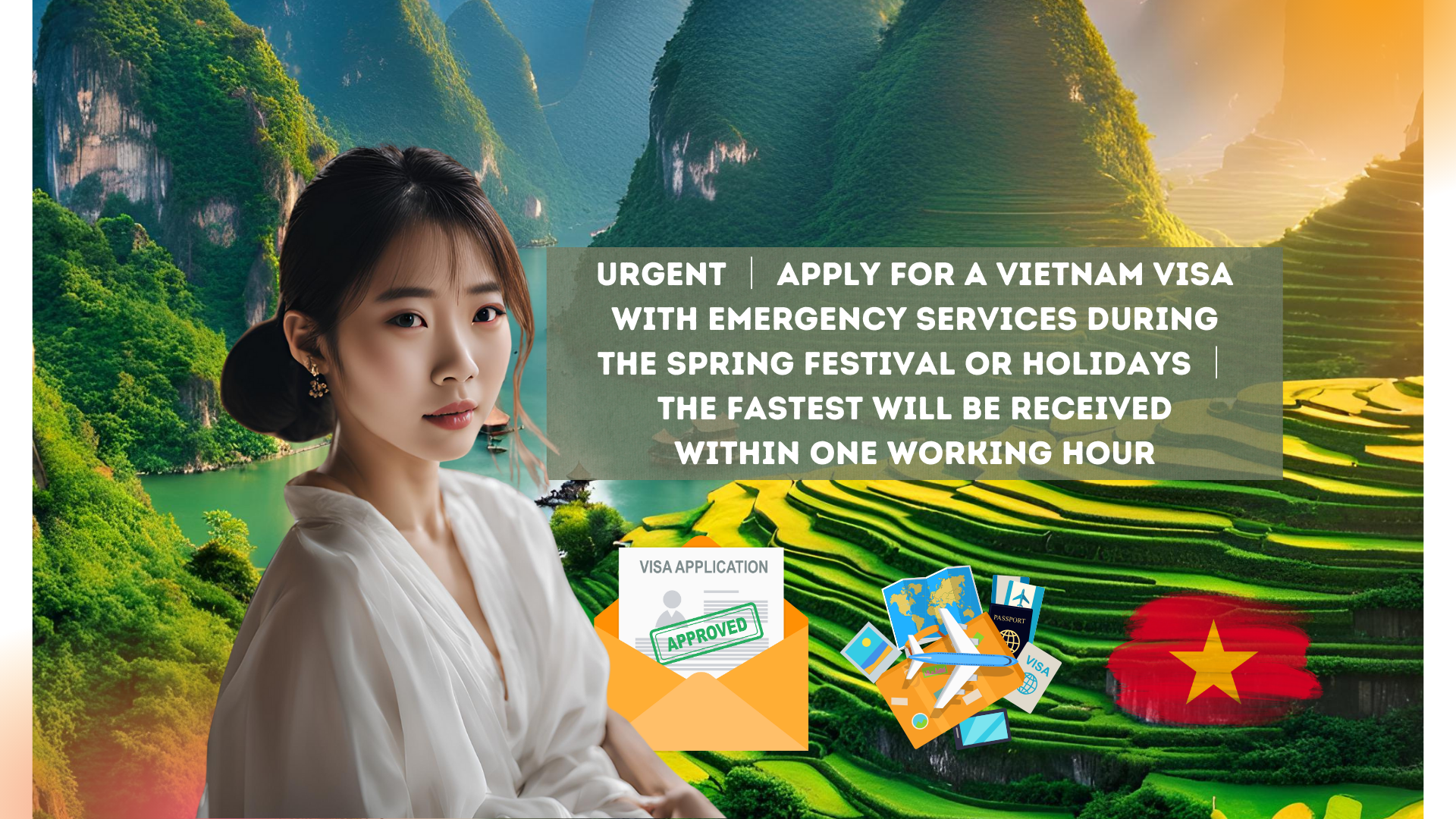 URGENT ｜ Apply for a Vietnam visa with emergency services during the Spring Festival or holidays ｜ The fastest will be received within one working hour