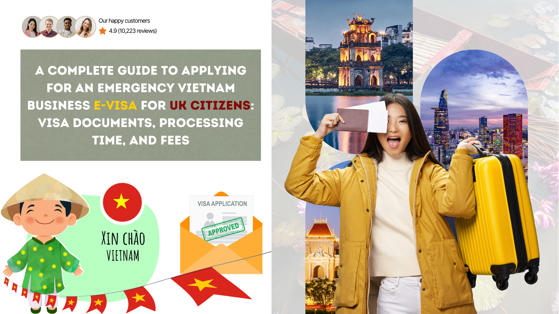 A complete guide to applying for an emergency Vietnam business e-visa for UK citizens: visa documents, processing time, and fees