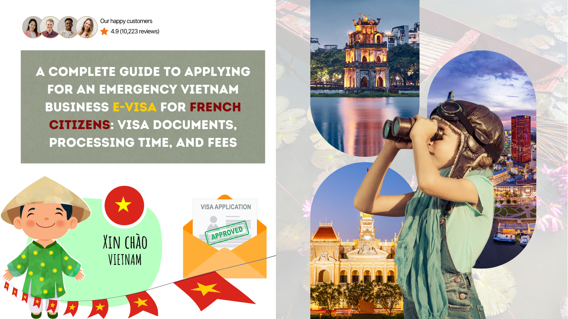 A complete guide to applying for an emergency Vietnam business e-visa for French citizens: visa documents, processing time, and fees